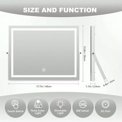 LumaPro Smart LED Grooming Mirror