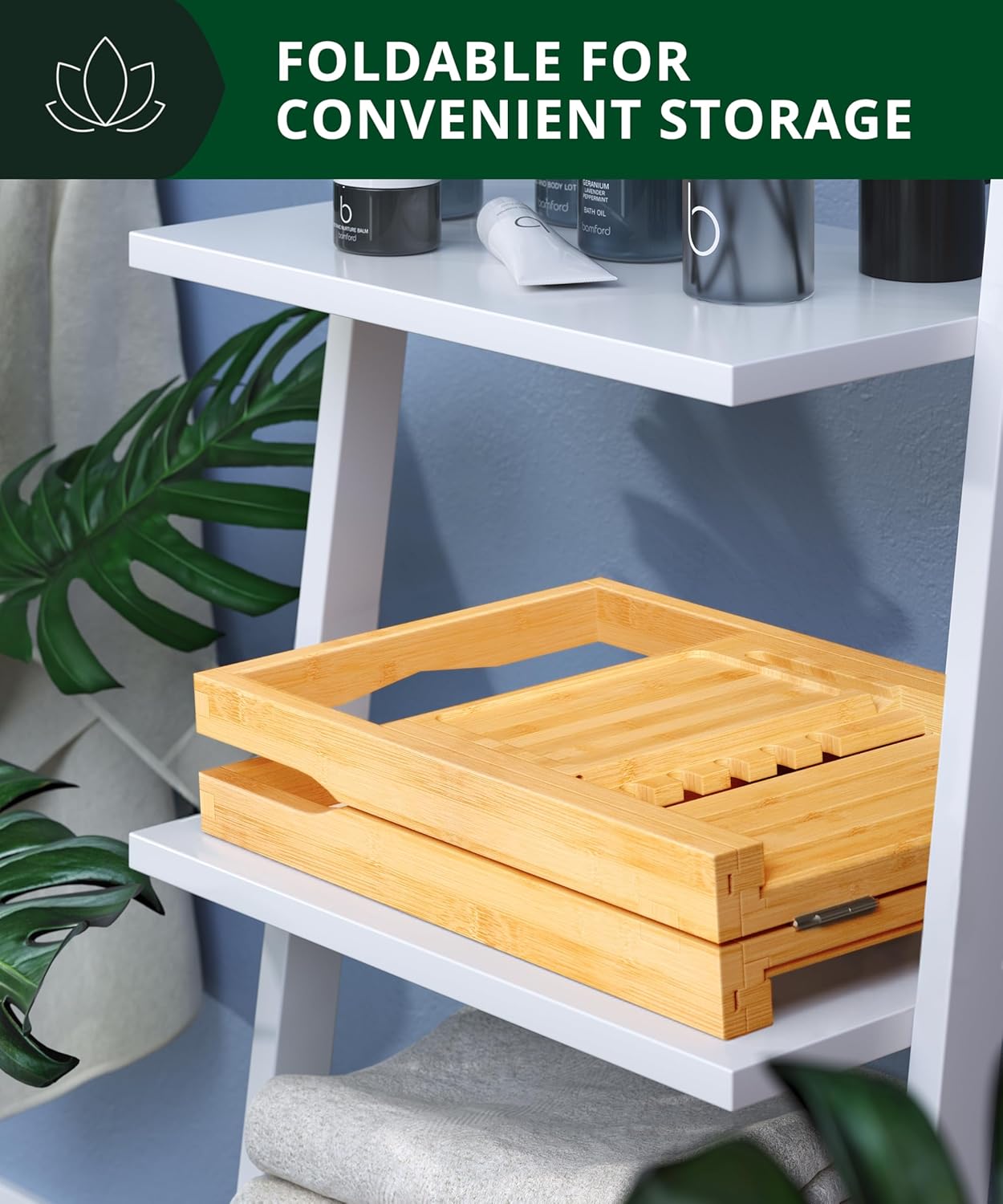 Classic Bamboo Bathtub Caddy