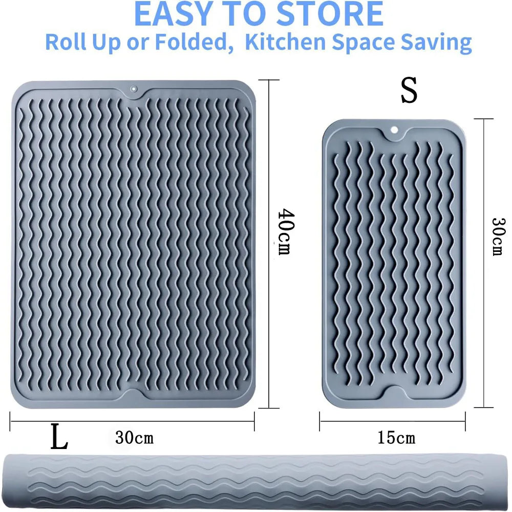QuickDry Silicone Dish Drying Mat