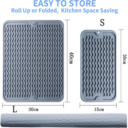 QuickDry Silicone Dish Drying Mat