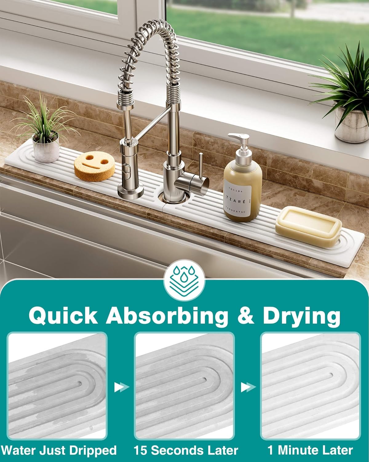 QuickDry Sink Stone Tray