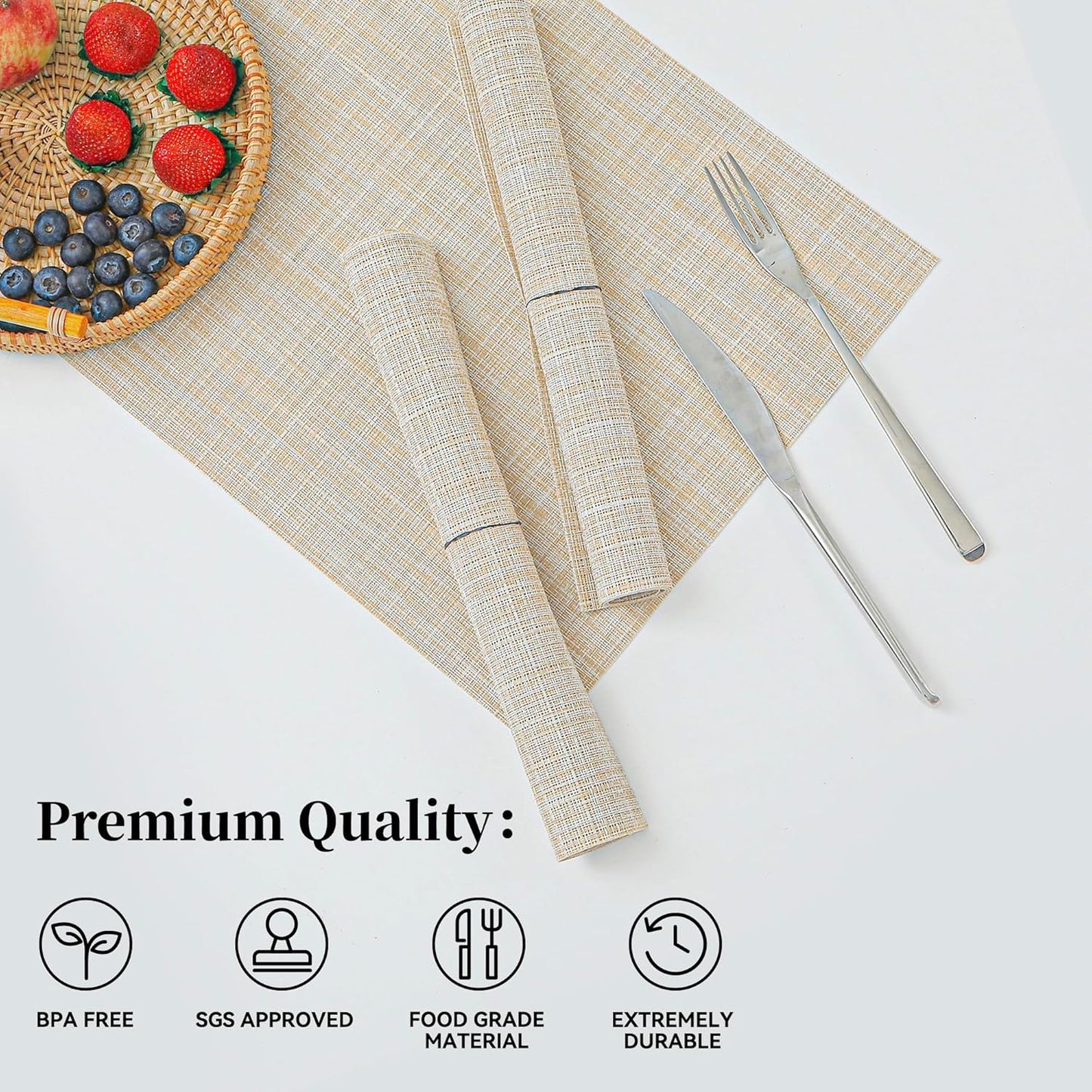 Everyday Woven Table Placemats Set