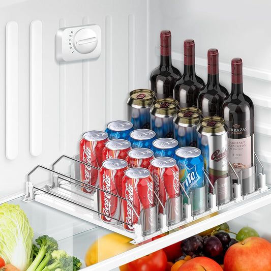 Easy-Grab Fridge Drink Glide Organizer